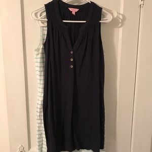Lilly Pulitzer navy Essie dress. GUC. Size Small!